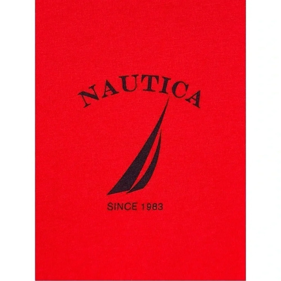 NAUTICA SINCE 1983 30 KNOTS BEER TEE T-SHIRT RED MEN'S SIZE MEDIUM - Picture 4 of 5